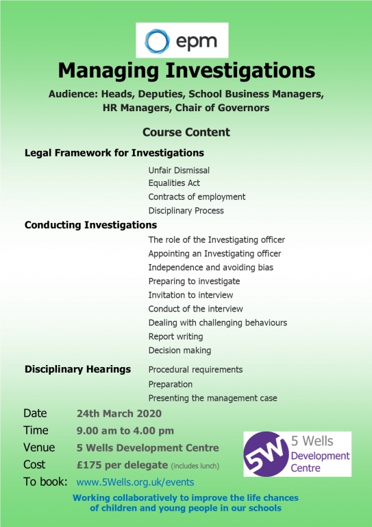 EPM2403 Managing Investigations