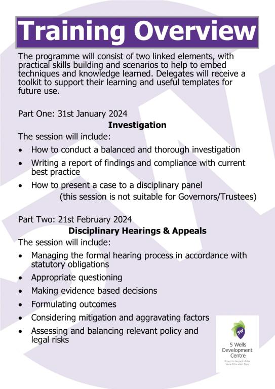 Disciplinary Procedures training v2