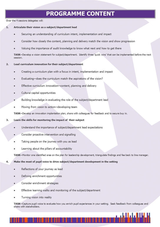 ESDL2409 Empowering Subject Department Leads page 2
